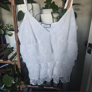 ⭐️2 for 20⭐️White Lace Cami NWT